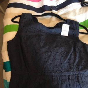 Navy blue lace dress